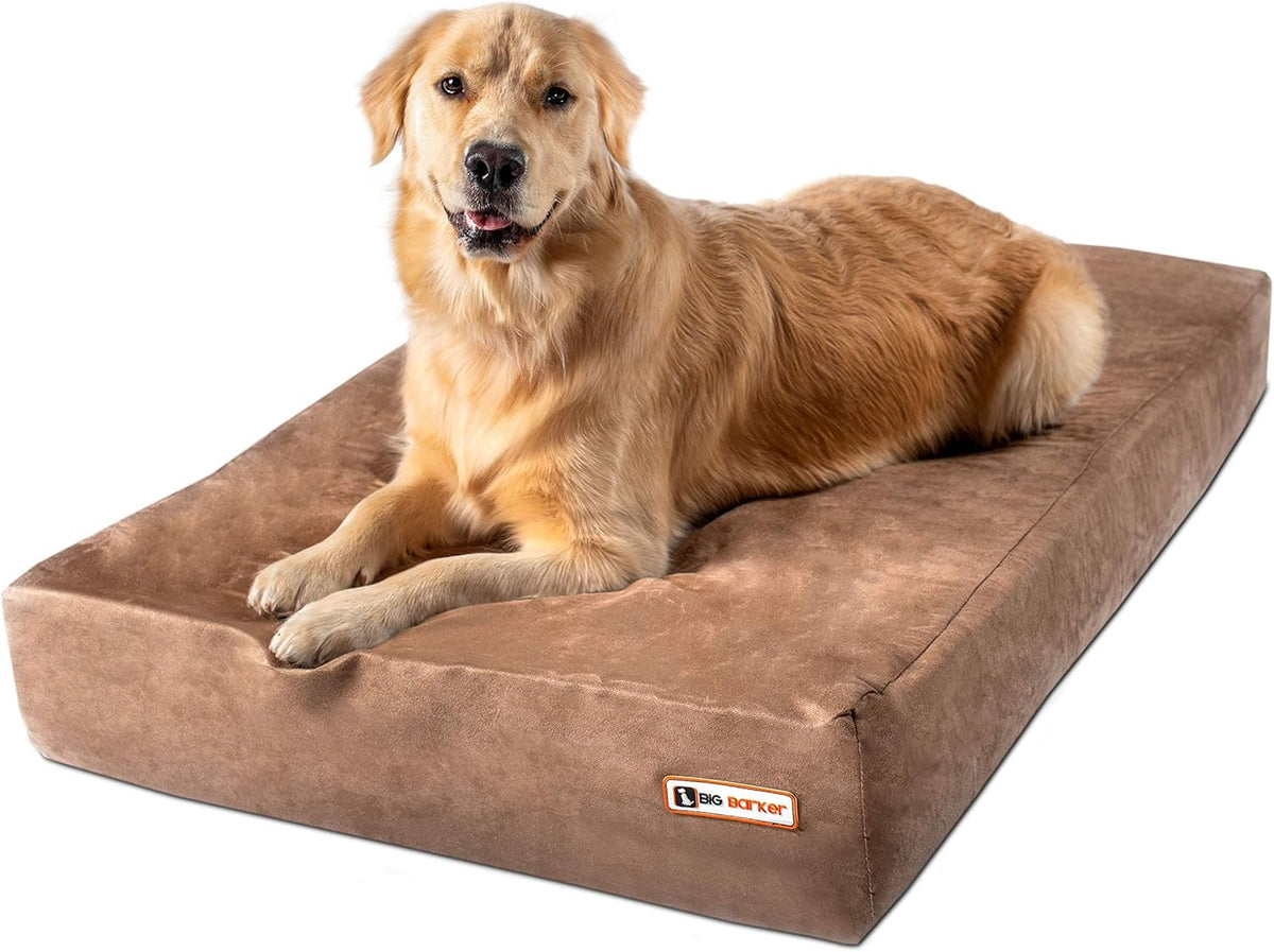 Fashion oversized dog bed (XL size. dark gray) - Thickness 7 inches. soft and comfortable. ergonomic cushion - Oversized dog bed - Durable and washable microfiber cover