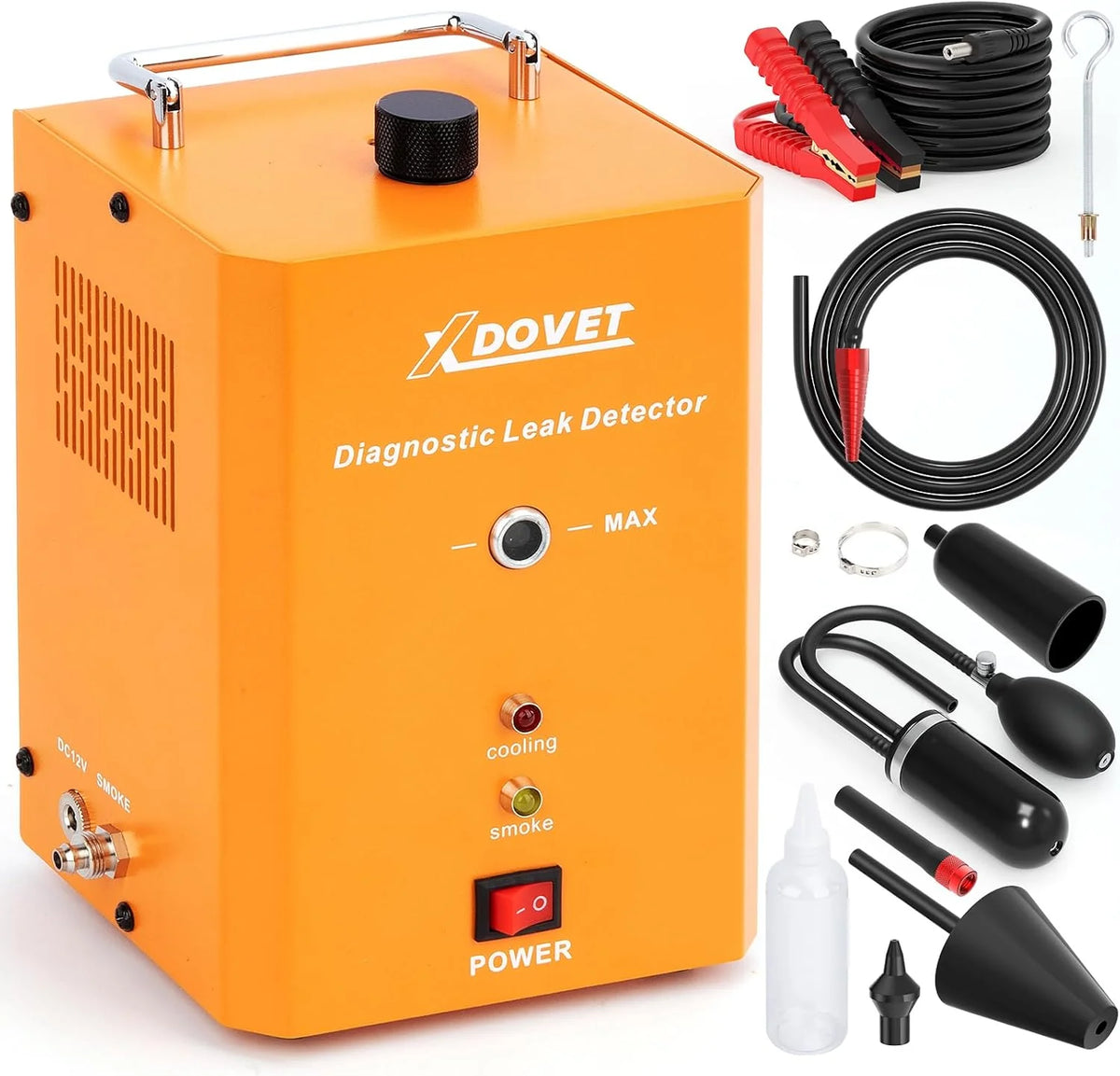 Professional Evap Smoke Machine Leak Detector. XDOVET KSD-204 Automotive Smoke Machine. Smoke Tester for Cars.Vehicles Motorcycles. Trucks