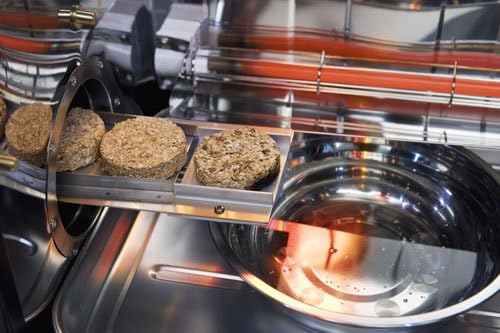 Four-grid outdoor electric oven. digital vertical oven. equipped with stainless steel baking rack