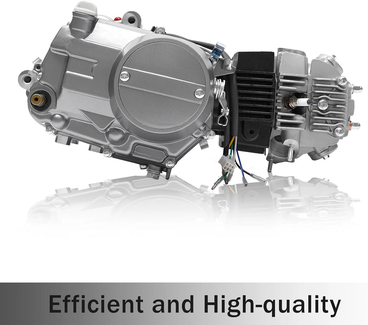 150CC 4 Stroke Engine Motor. Gy6 Single Cylinder Complete Engine Kit for 110cc-150cc Atvs and Go Karts and 11 Long Box Engine Size Scooters High-Flow Oil Pump CVT Carburetor Top Mount