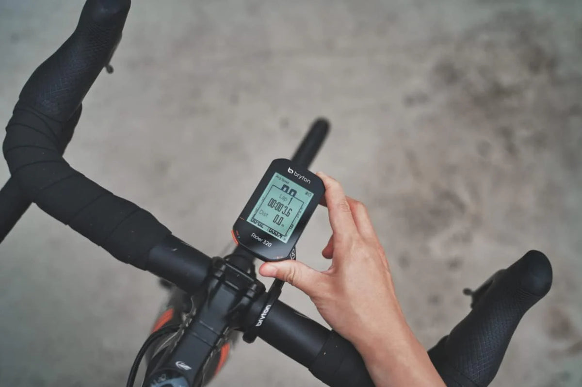 Global Positioning System Bicycle Timer. Black Version