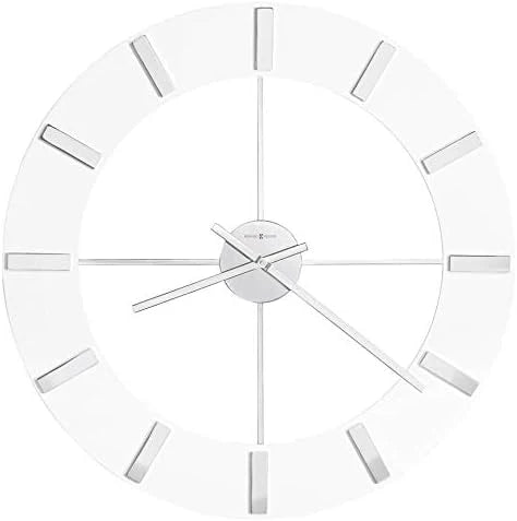 Wall-mounted clock II 549-476 - 30-inch ultra-large size with glossy white surface. equipped with quartz movement