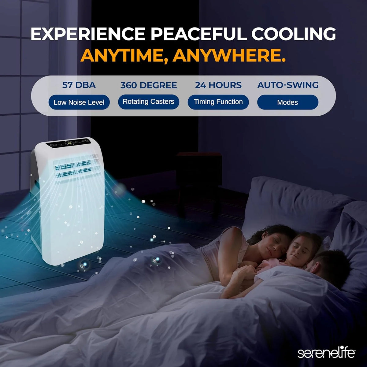 3-in-1 Portable Air Conditioner with Built-in Dehumidifier Function.Fan Mode. Remote Control. Complete Window Mount Exhaust Kit