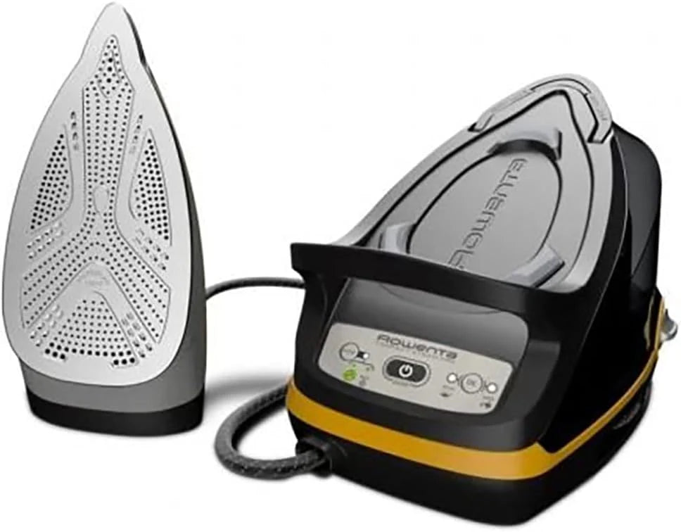 Steam iron. 2200 watts. 1100 milliliters. black/yellow