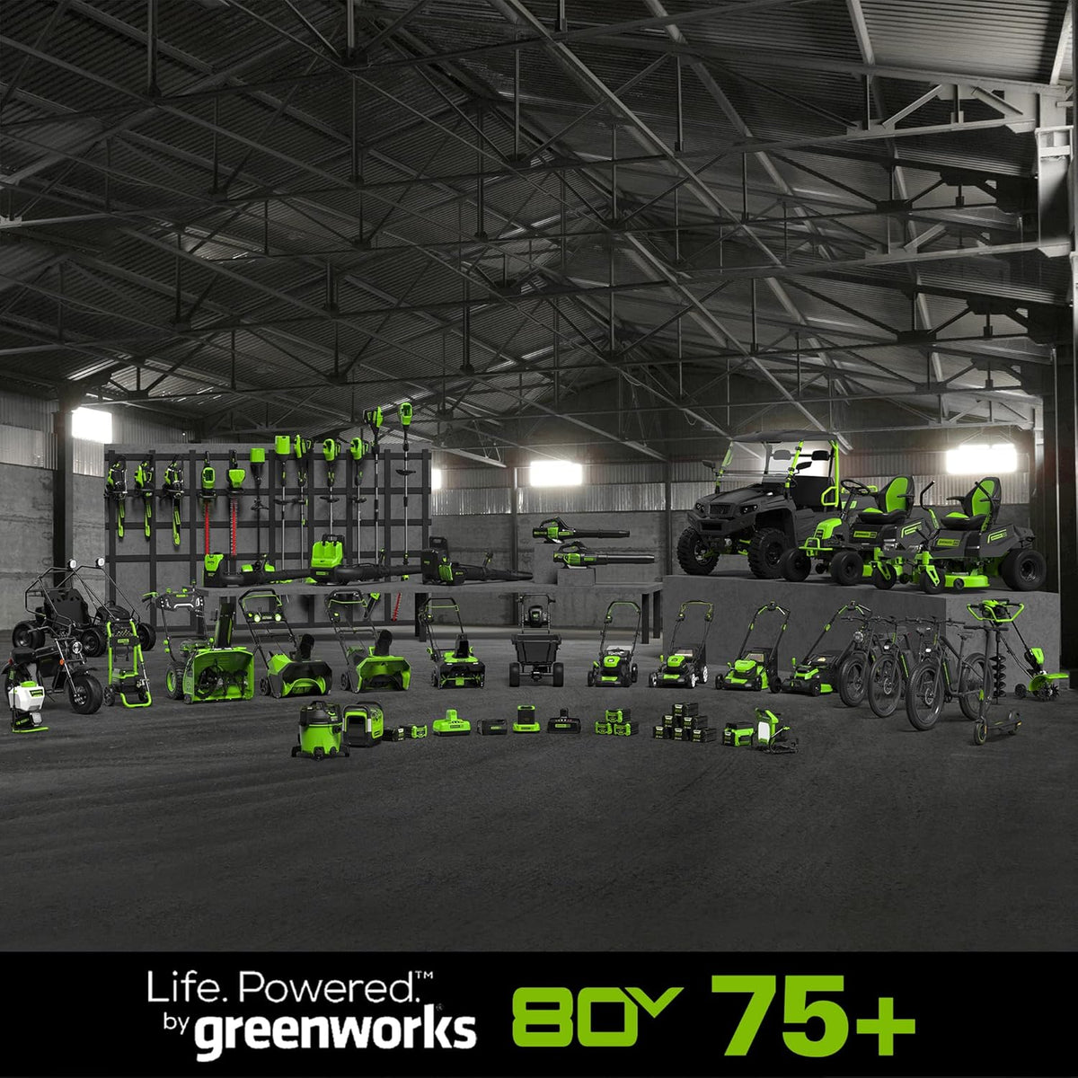 80V 8 inch Brushless Edger. Battery Not Included ED80L00