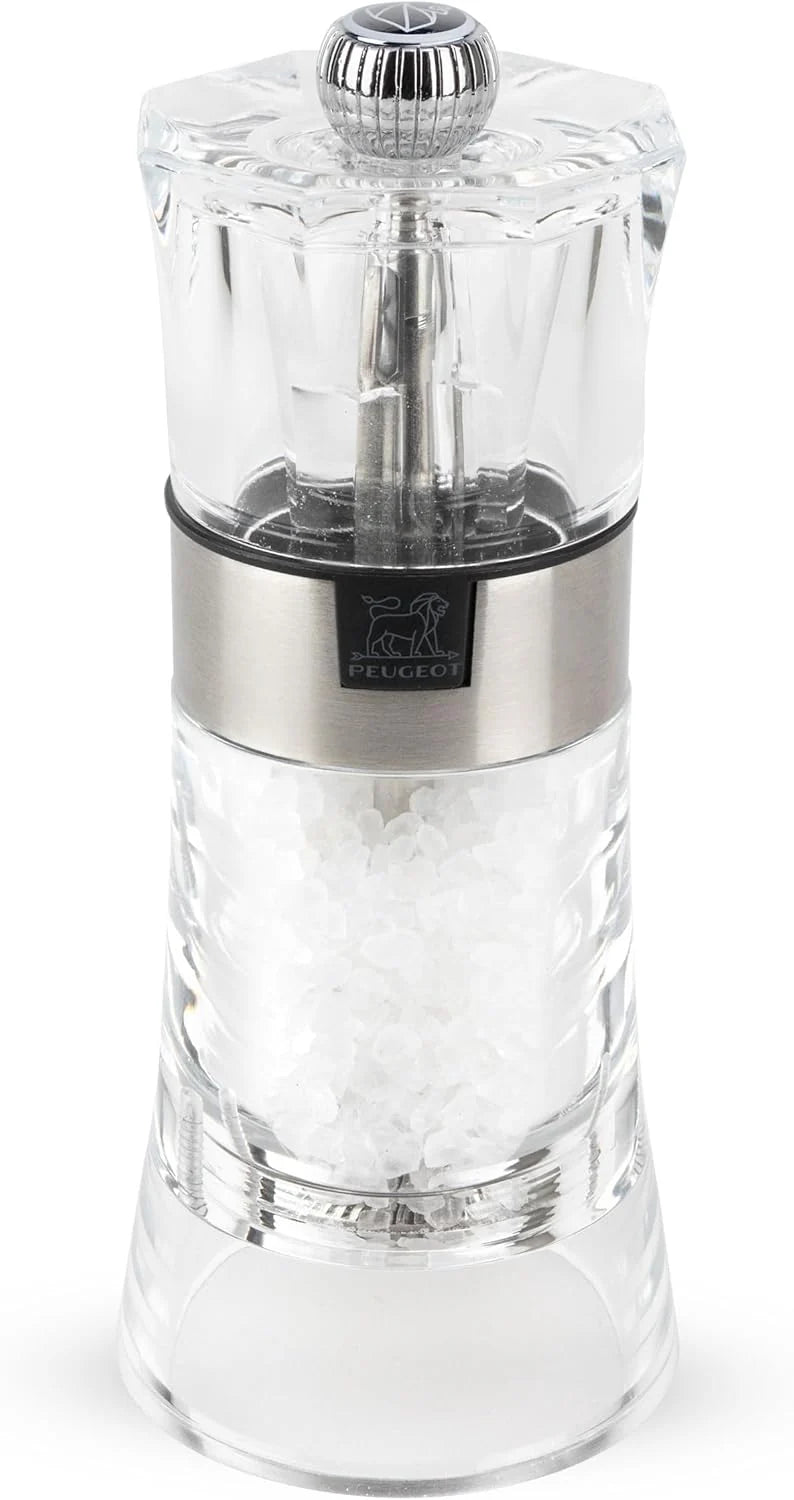 5.5-inch model. transparent salt and pepper grinding set
