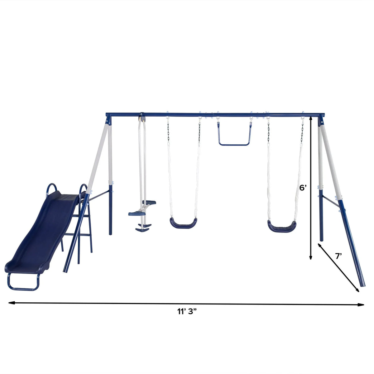 Swing Set. Outdoor Playset for Kids with Slide