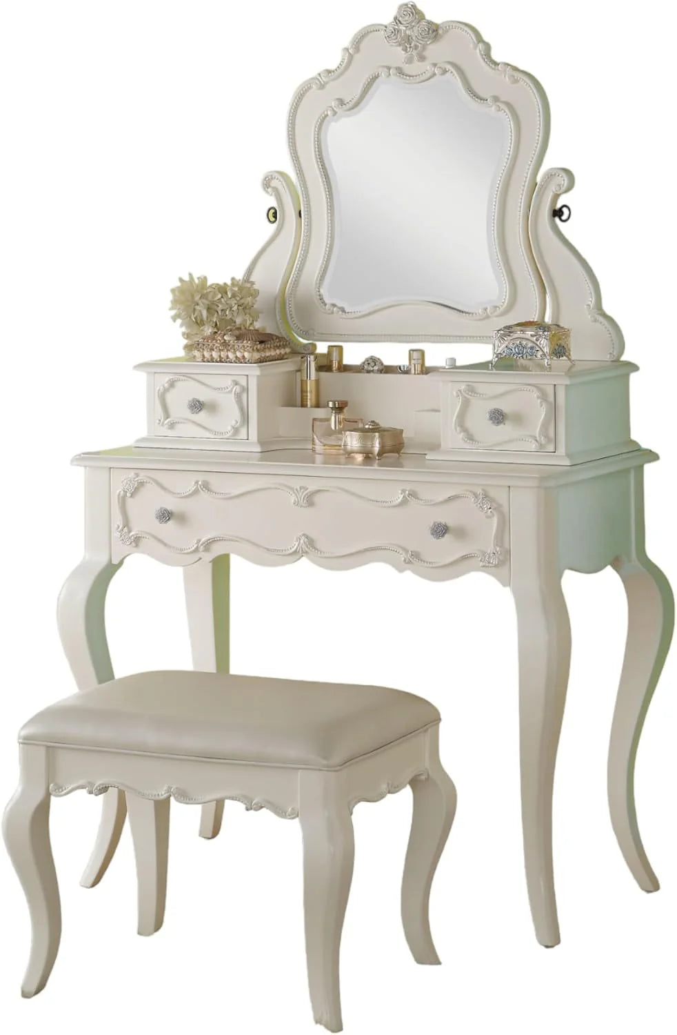Jewelry closet. pearl white