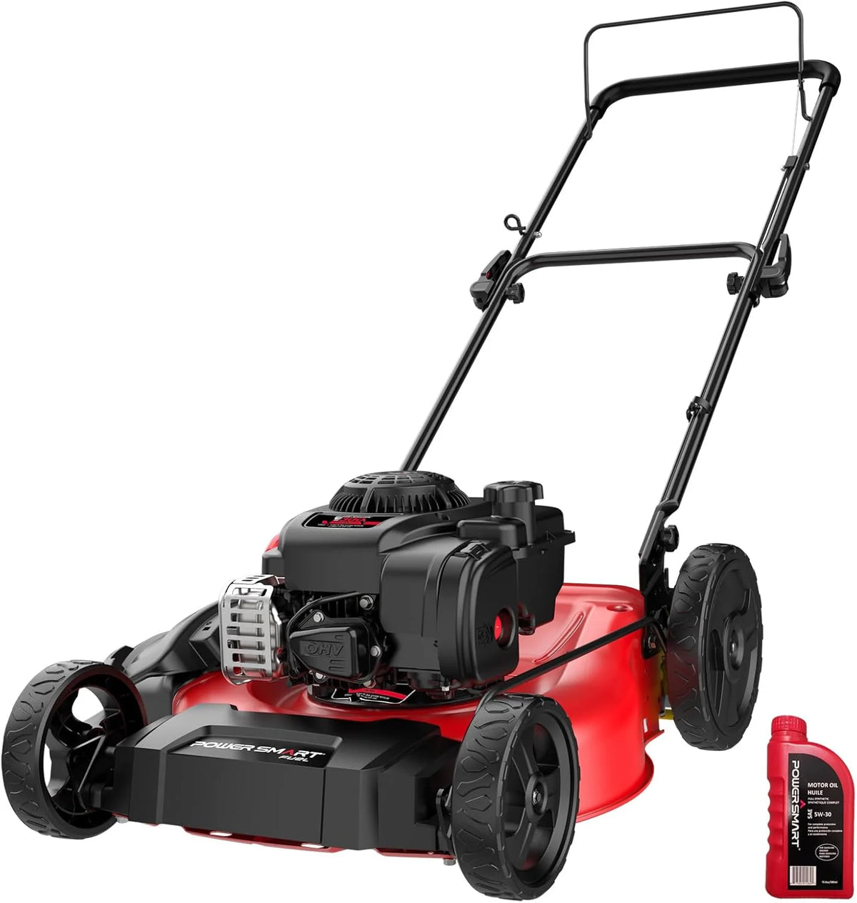 21 2-in-1 Push Lawn Mower. 125cc Engine. Adjustable Cutting Height. Lightweight. Easy Assembly