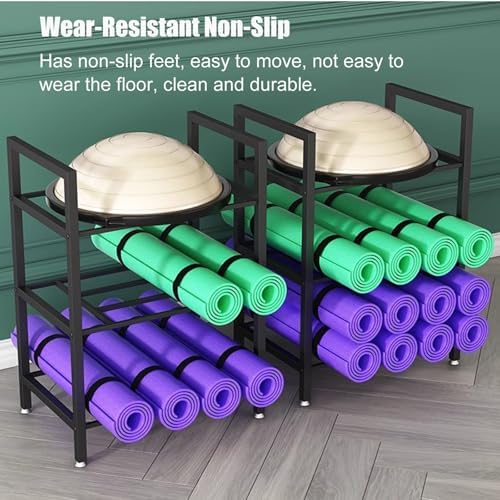Snowboard Storage Rack .Yoga Mat Holder.Yoga Mat Rack Free Standing. Vertical Foam Roller Holder for Yoga Half Ball/Pilates Mat. Exercise Yoga Mat Storage Organizer Stand for Personal Home Gy