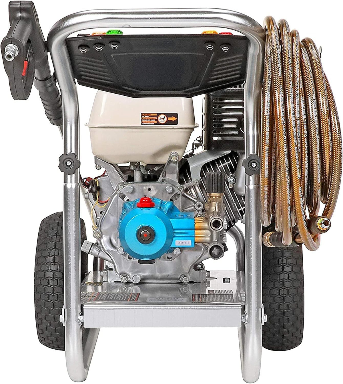 Cleaning ALH3425 Aluminum Series 3600 PSI Gas Pressure Washer. 2.5 GPM. Honda GX200 Engine. Includes Spray Gun and Extension Wand. 5 QC Nozzle Tips. 5/16-inch x 35-foot MorFlex Hose.