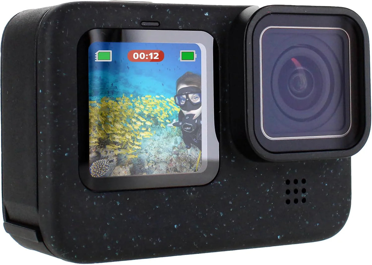 Equipped with a 50-piece accessory kit. 2 spare batteries and a 64GB memory card - a waterproof action camera - 5.3K HDR. 27 million pixels of photos. 1/1.9-inch sensor. live streaming function. webcam. and shake-proof function
