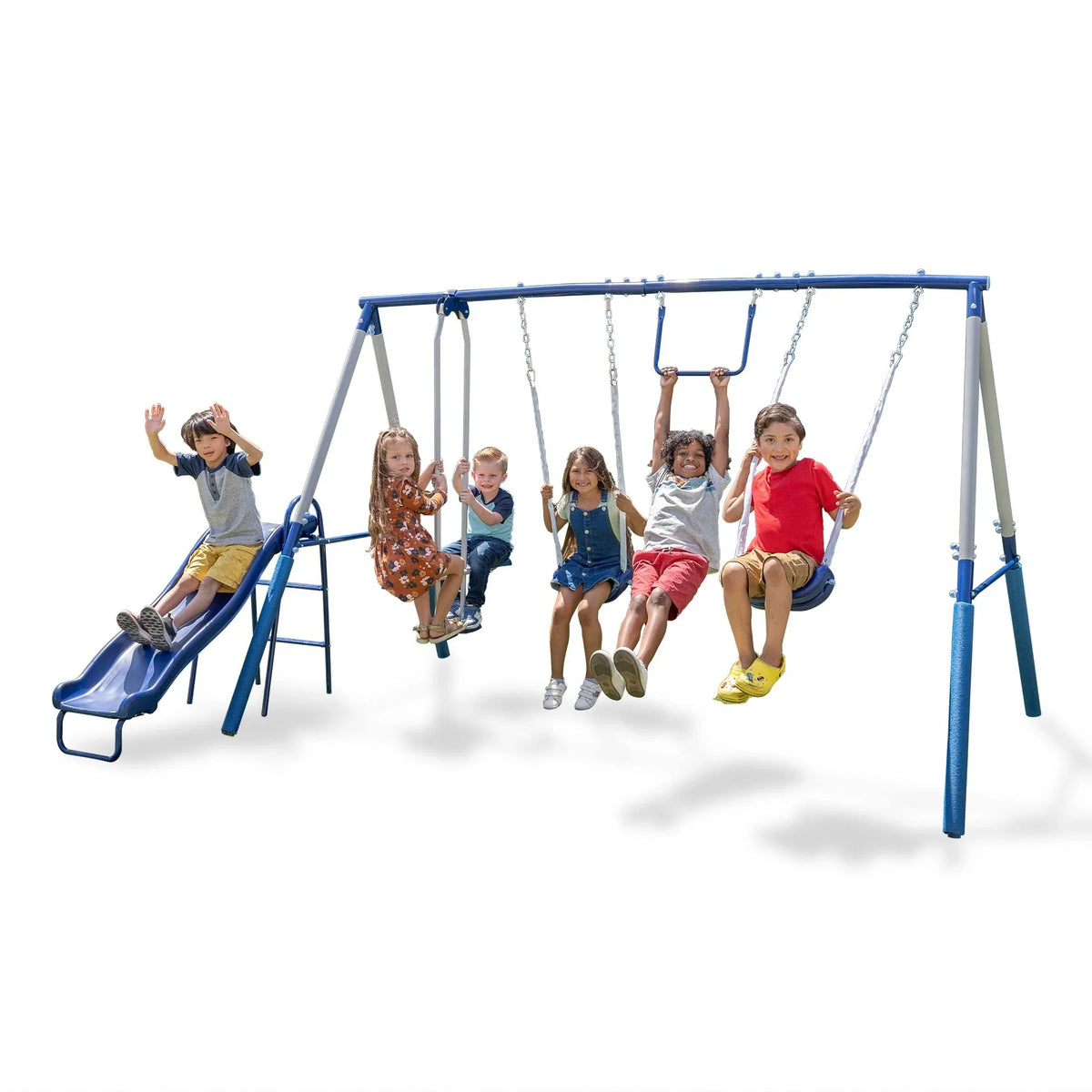 Swing Set. Outdoor Playset for Kids with Slide