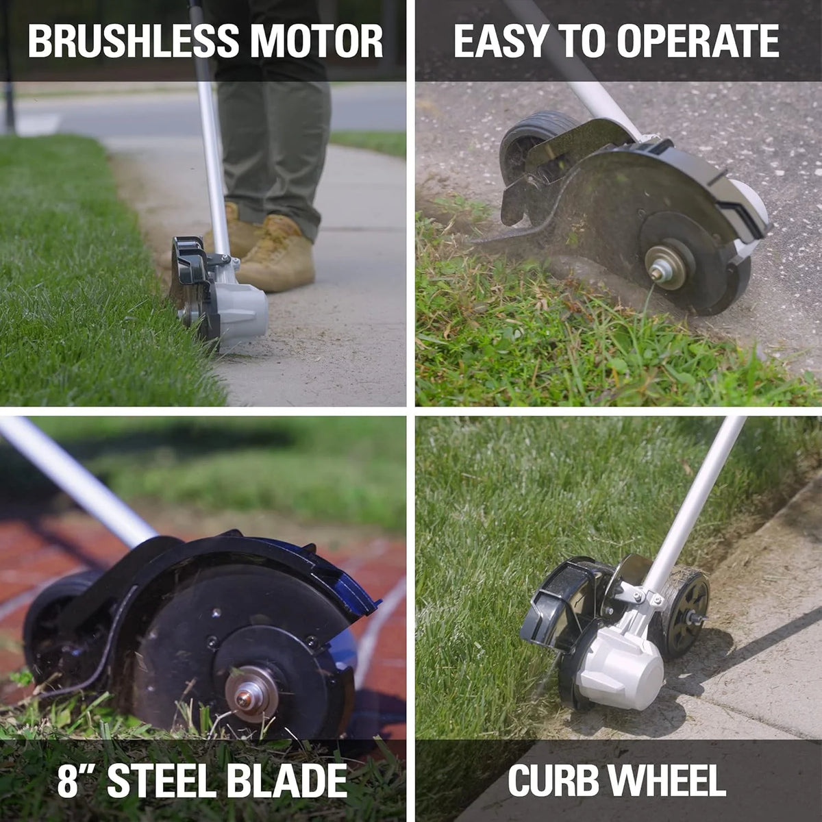 80V 8 inch Brushless Edger. Battery Not Included ED80L00