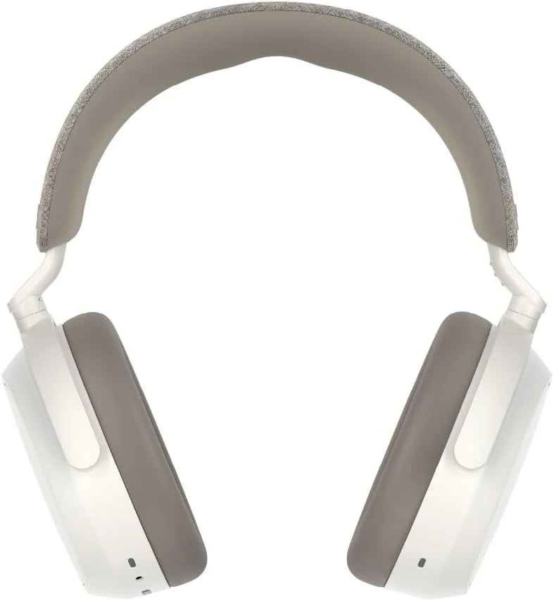 Consumer-grade audio power 4 wireless headphones - Support Bluetooth connection. equipped with adaptive noise cancellation function. clear calls. up to 60 hours of battery life. and customizable sound effects. White model.