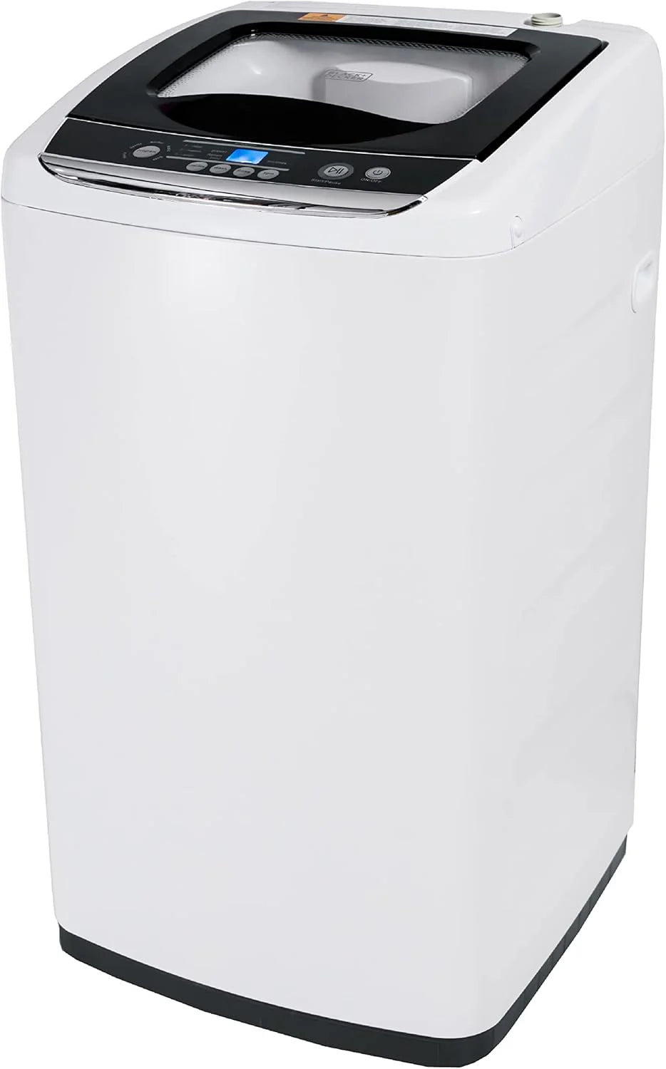 0.9 Cu. Ft. Portable Washer. 6.6 lb. Capacity Washing Machine for Homes & Apartments. 5 Wash Cycles. Quick Connect Sink Adapter and Drain Hose Included. Transparent Lid. BPWM09W. White