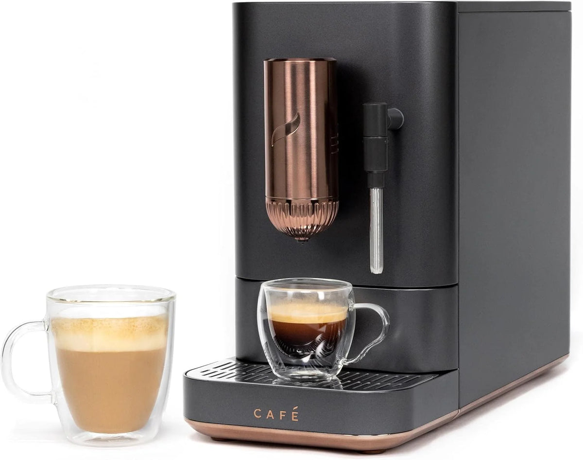 Automatic coffee grinder coffee machine. built-in milk frother. adjustable coffee bean grinder. one-button brewing function