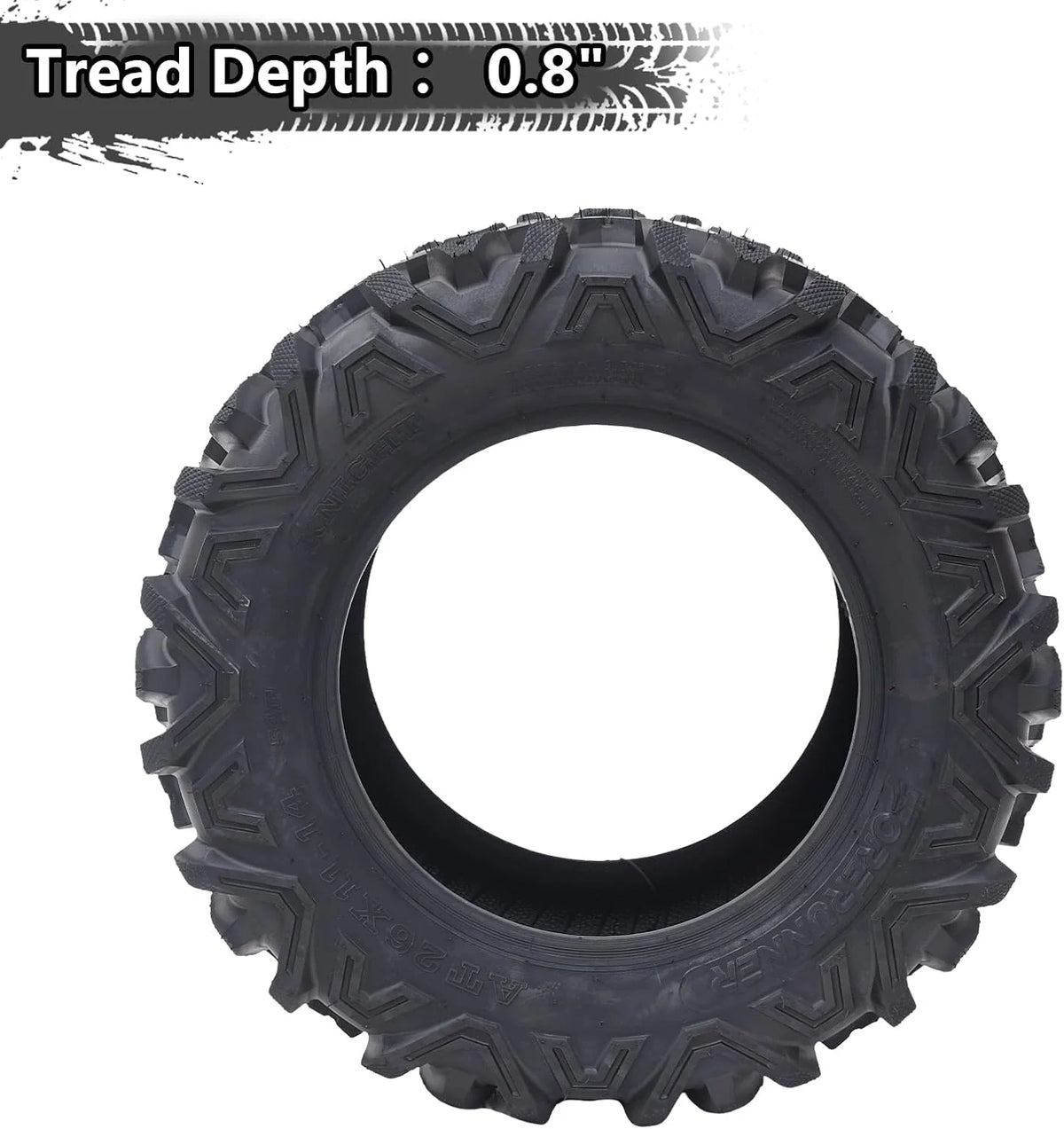 26x12x12 Atv Tires. Set of 2 Atv Tires 26x12-12 6PR. All Terrain Atv/Utv Off-Road Tires. Black