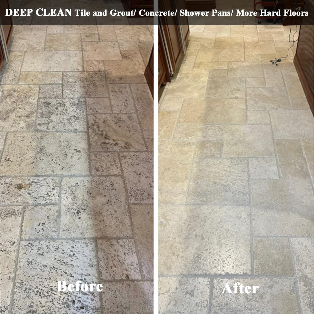 Commercial Floor Scrubber Machine with Brushes and Pads. Heavy Duty Floor Buffer Polisher and Cleaner- Deep Cleaning Tile and Grout. Hardwood Floors and Carpets without Getting on Hands and Knees