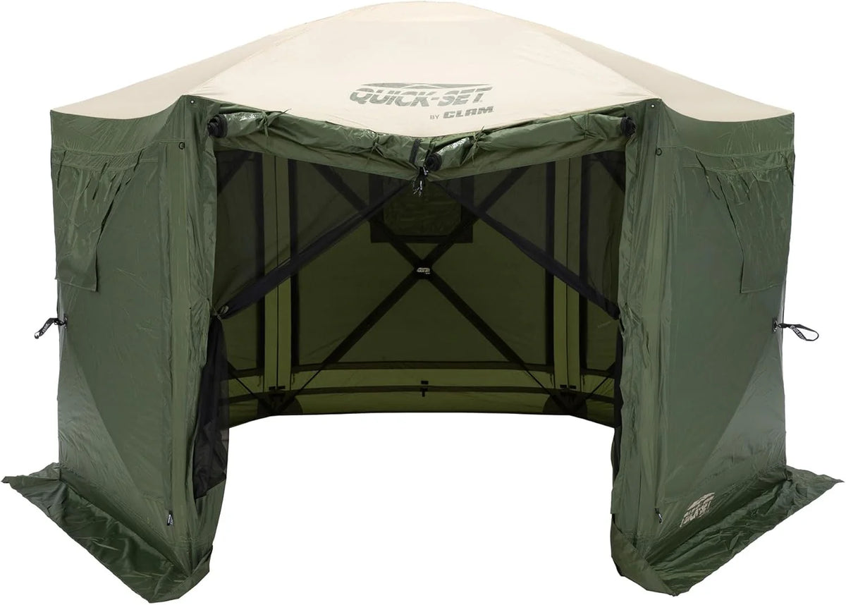 Screen Tent. Outdoor Camping Gazebo Canopy. Escape. 11.5'. Brown