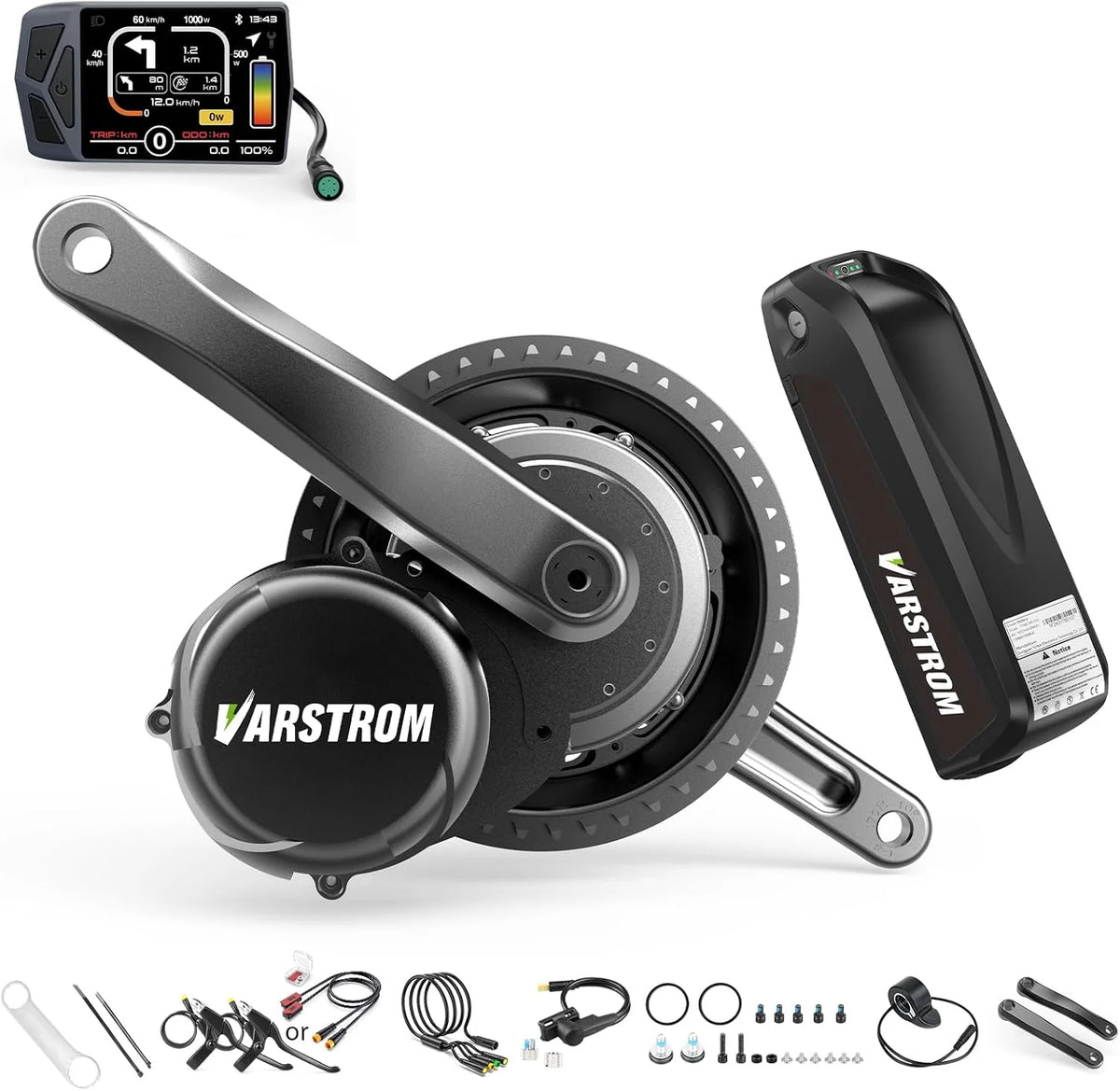 Torque Sensor Tong-Sheng TSDZ8 Mid Drive Motor Kit - 48V 750W Electric Bike Conversion Kit with EKD01 Display and Battery Optional. Compatible with BB 68-73MM Mountain/Road Bikes