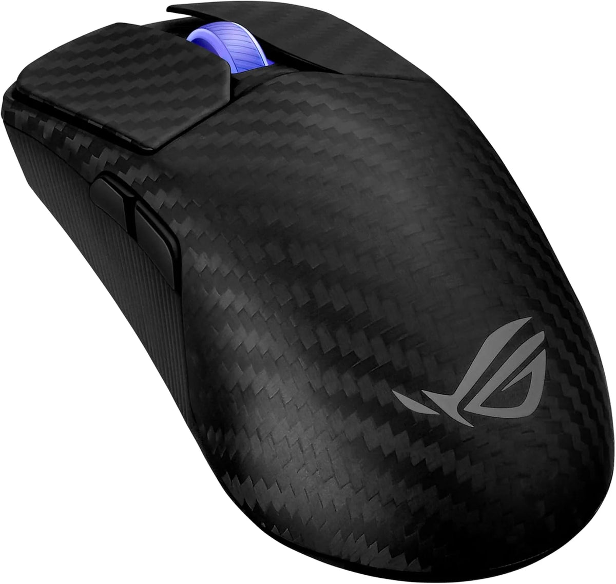 Wireless e-sports gaming mouse - Made of carbon fiber material. weighing only 47 grams. with three connection modes. 42.000 DPI. with a maximum battery life of up to 70 hours. and glass sliding rail