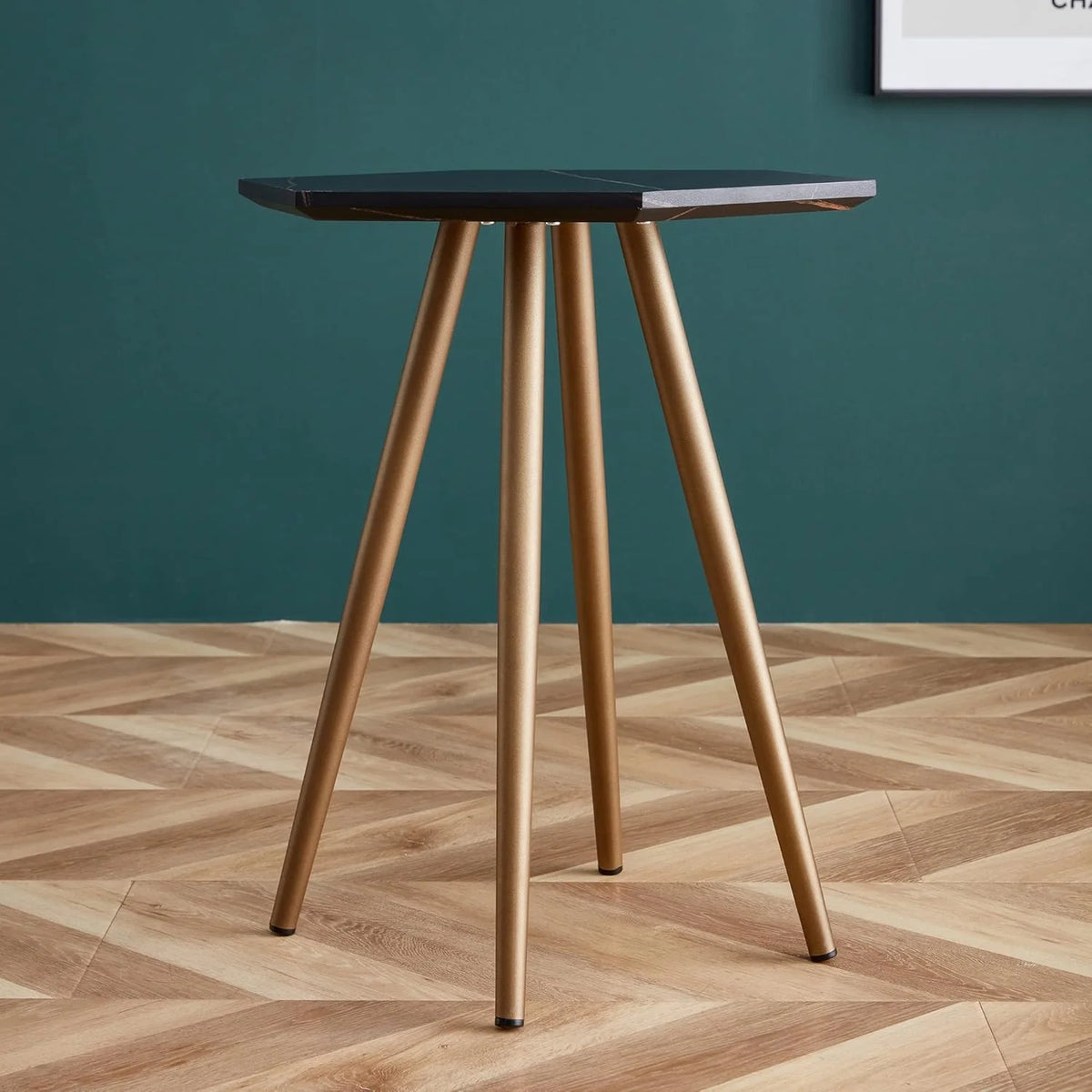 Retro-style high-back coffee table in white