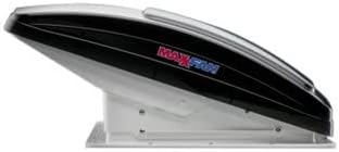 Deluxe - All-In-One RV Vent. Shield & Fan; Built-In Rain Shield. 10 Speed Reversible Fan with Thermostat. Fits Standard 14x14 Roof Openings. 12V Long Life Motor. White (00-05100K)
