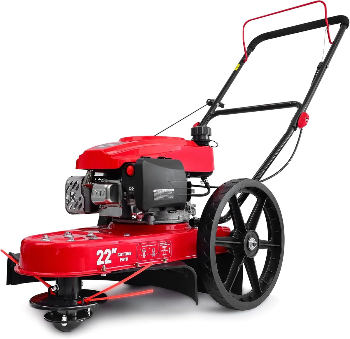 Gas Walk Behind String Trimmer 22-Inch with High Wheels (DB6222)