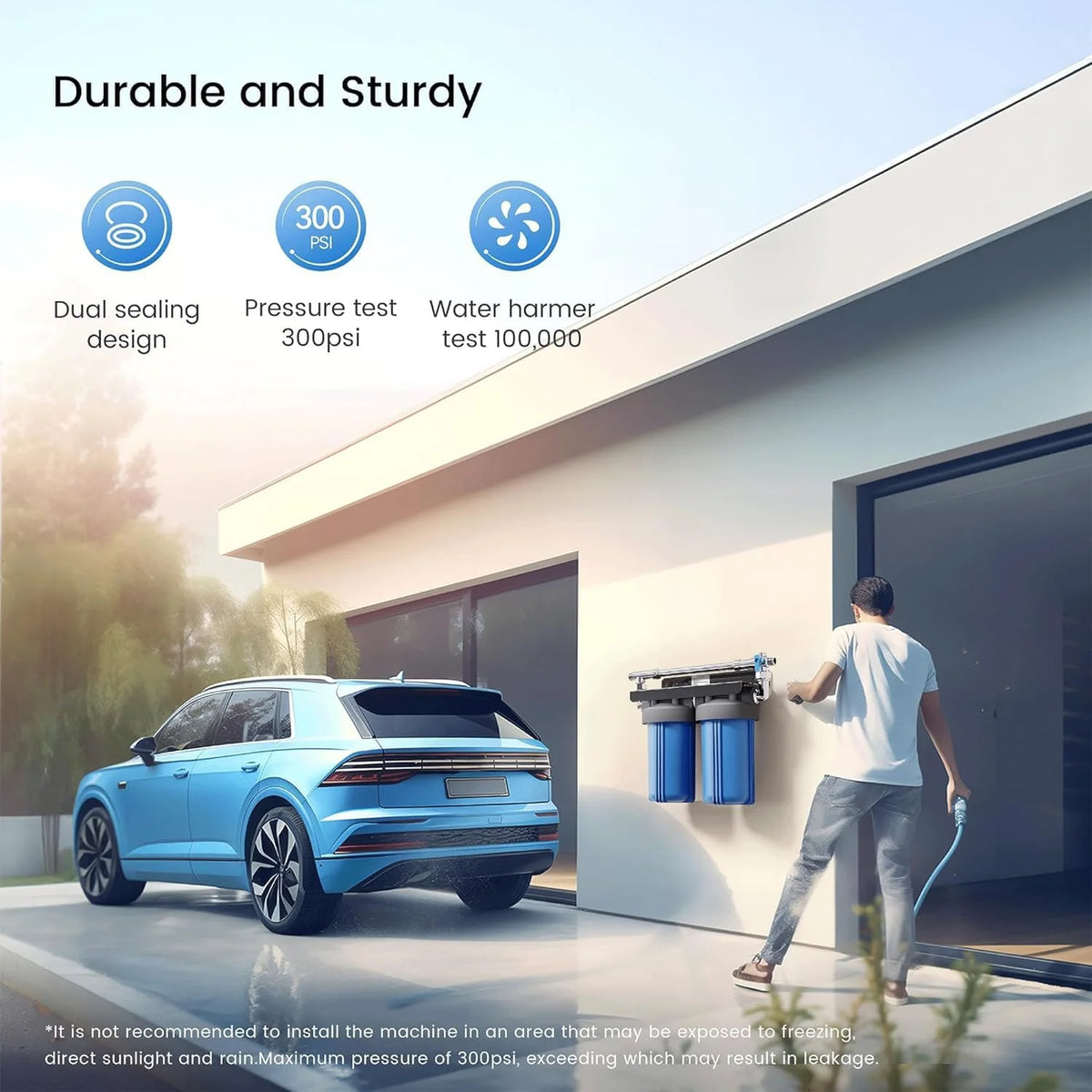 Spotless Car Wash System with Resin. Deionized Water System. Spot Free. Works for All Vehicles. RV. Motorcycles. Windows. Boats. Planes and More. No Towel Drying.