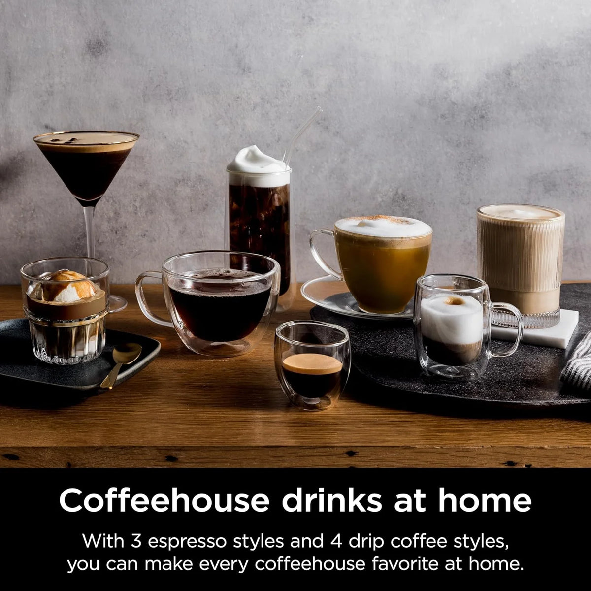 Italian coffee machine. drip coffee machine. rapid cold brew coffee machine. integrated grinder. hand-free milk frother. equipped with a strike plate. water filter. cleaning sheet. descaling agent