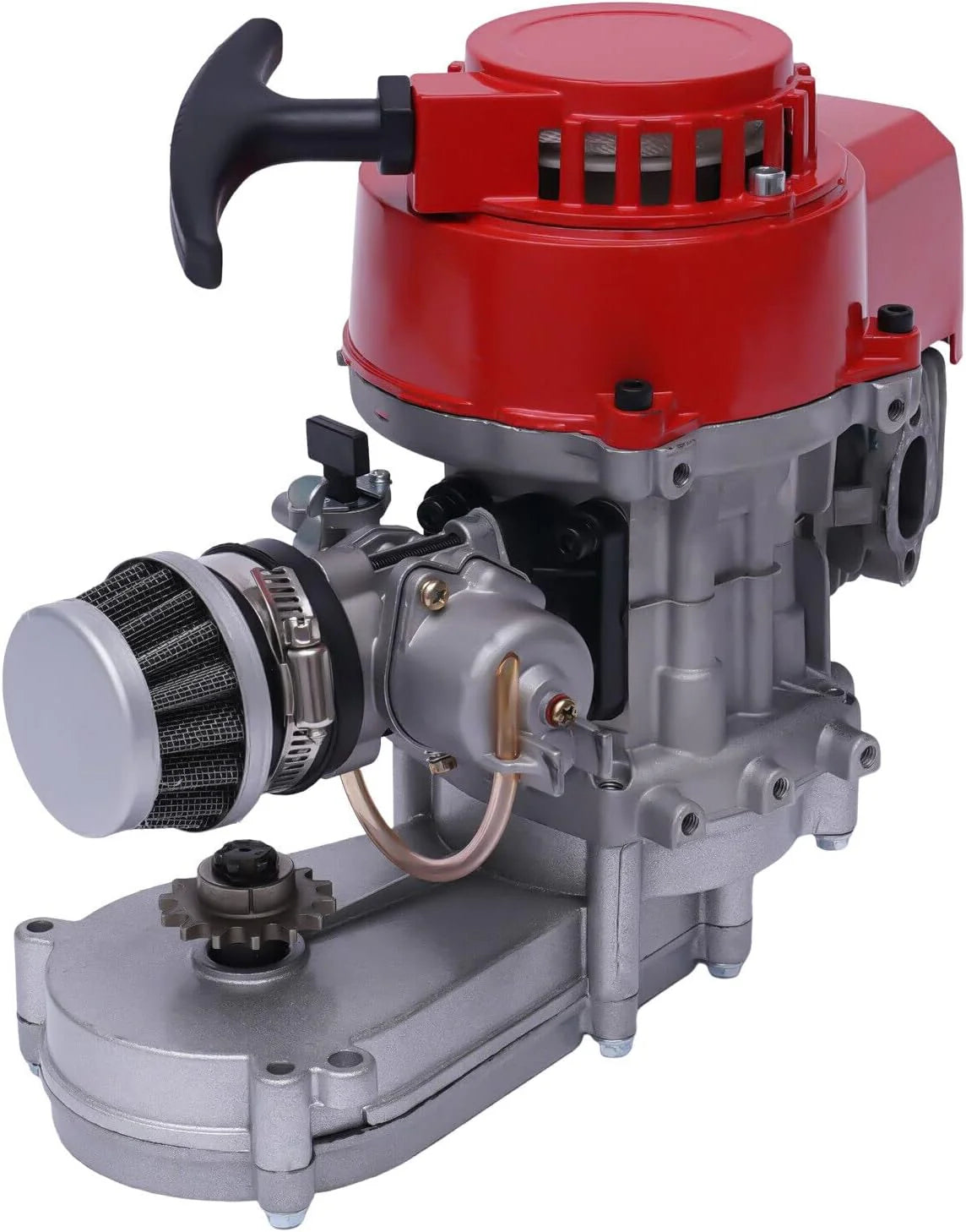 150CC 4 Stroke Engine Motor. Gy6 Single Cylinder Complete Engine Kit for 110cc-150cc Atvs and Go Karts and 11 Long Box Engine Size Scooters High-Flow Oil Pump CVT Carburetor Top Mount