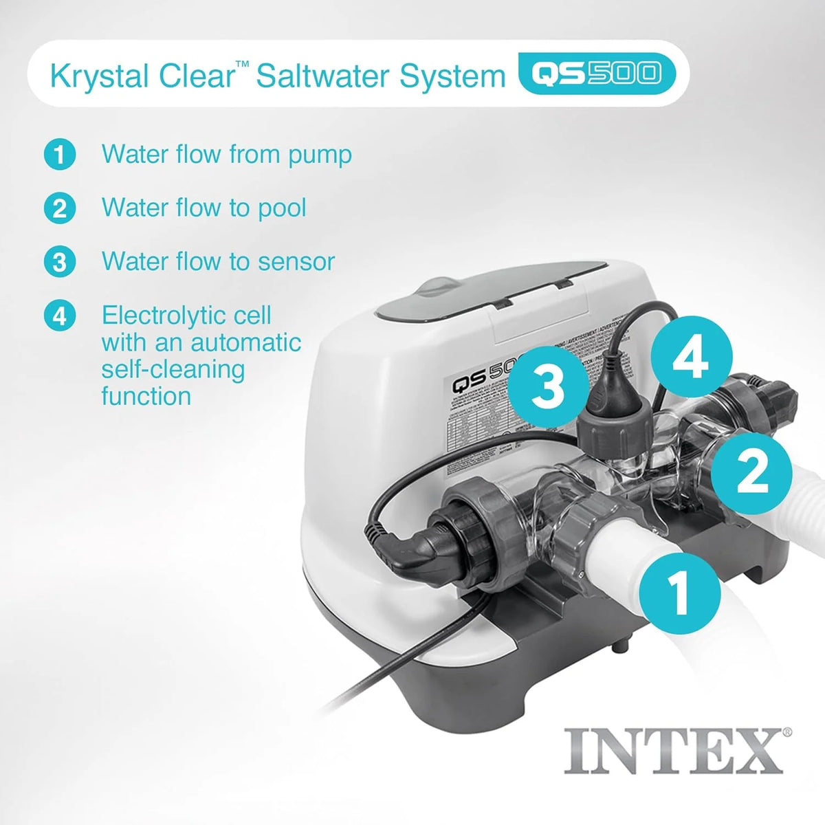 Krystal Clear Saltwater System for Above-Ground Pools up to 15.000 Gallons