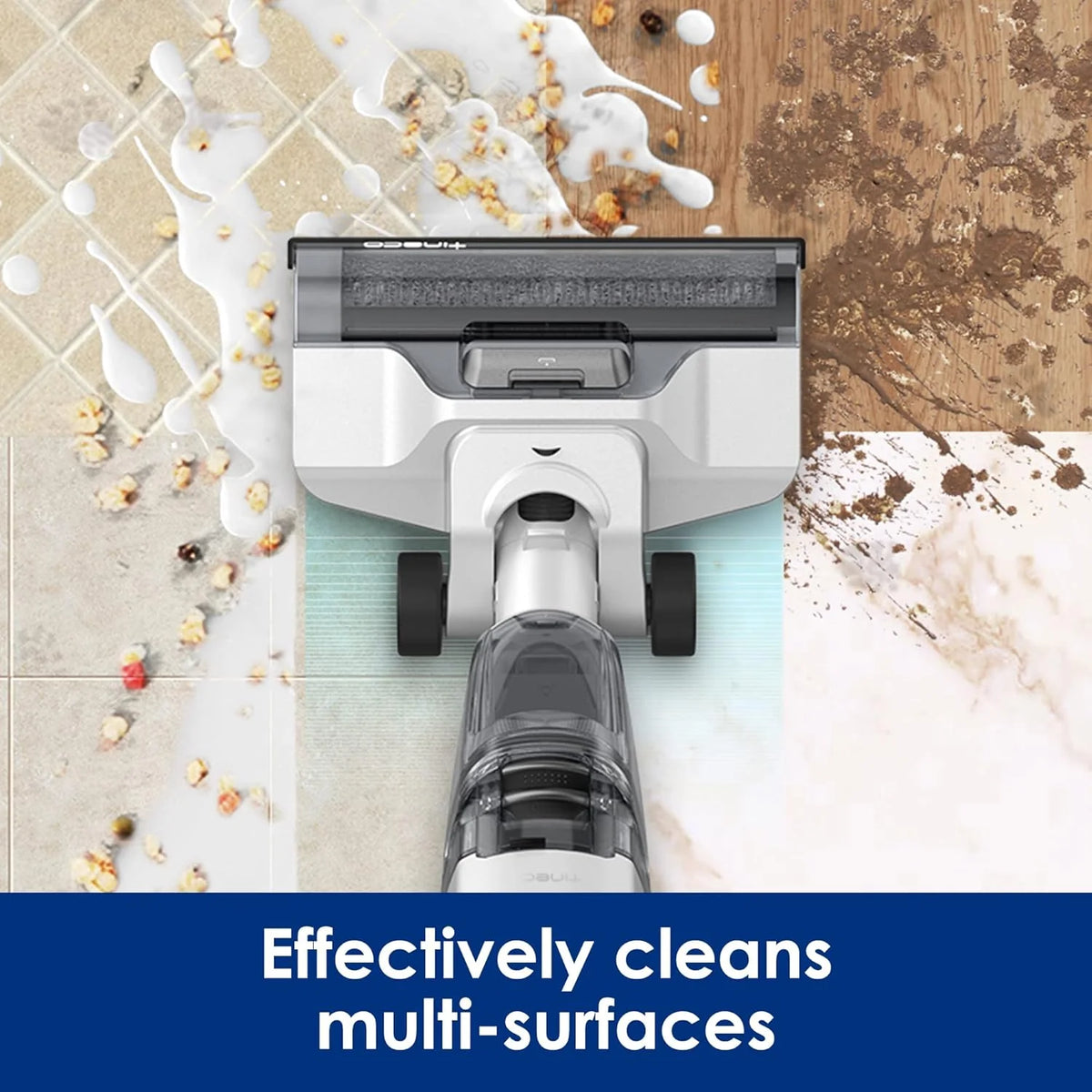 Complete Cordless Wet Dry Vacuum Floor Cleaner and Mop. One-Step Cleaning for Hard Floors. Great for Sticky Messes and Pet Hair