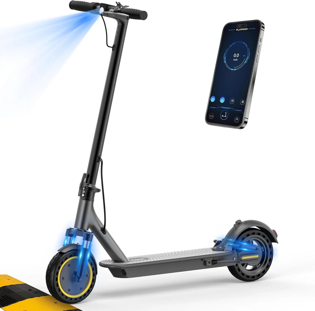 Electric Scooter Adults.Max 19/27/49 Miles Ranges.Top Speed 19/22 mph.350/750W Peak Motor. Folding E-Scooter with Dual Braking Dual Suspension