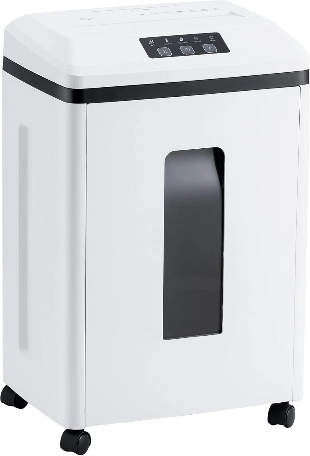Professional Commercial Paper Shredder: P-7 Security Super Micro-Cut 1x1.7mm 7 Sheets/CDs/Cards/Staples 6-Gal Bin Heavy Duty for Home/Office/Industrial/Business Use-Confidential Documents