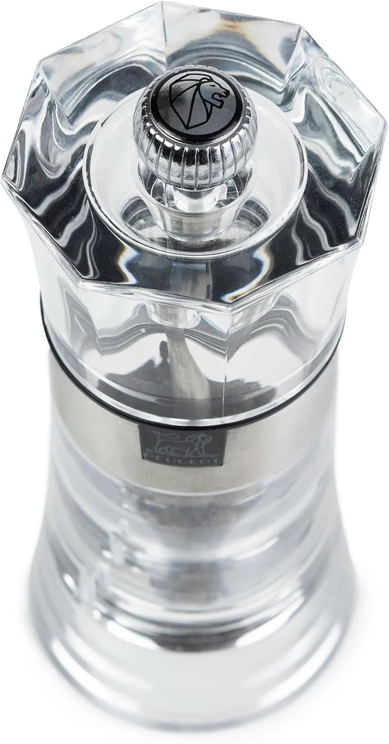 5.5-inch model. transparent salt and pepper grinding set