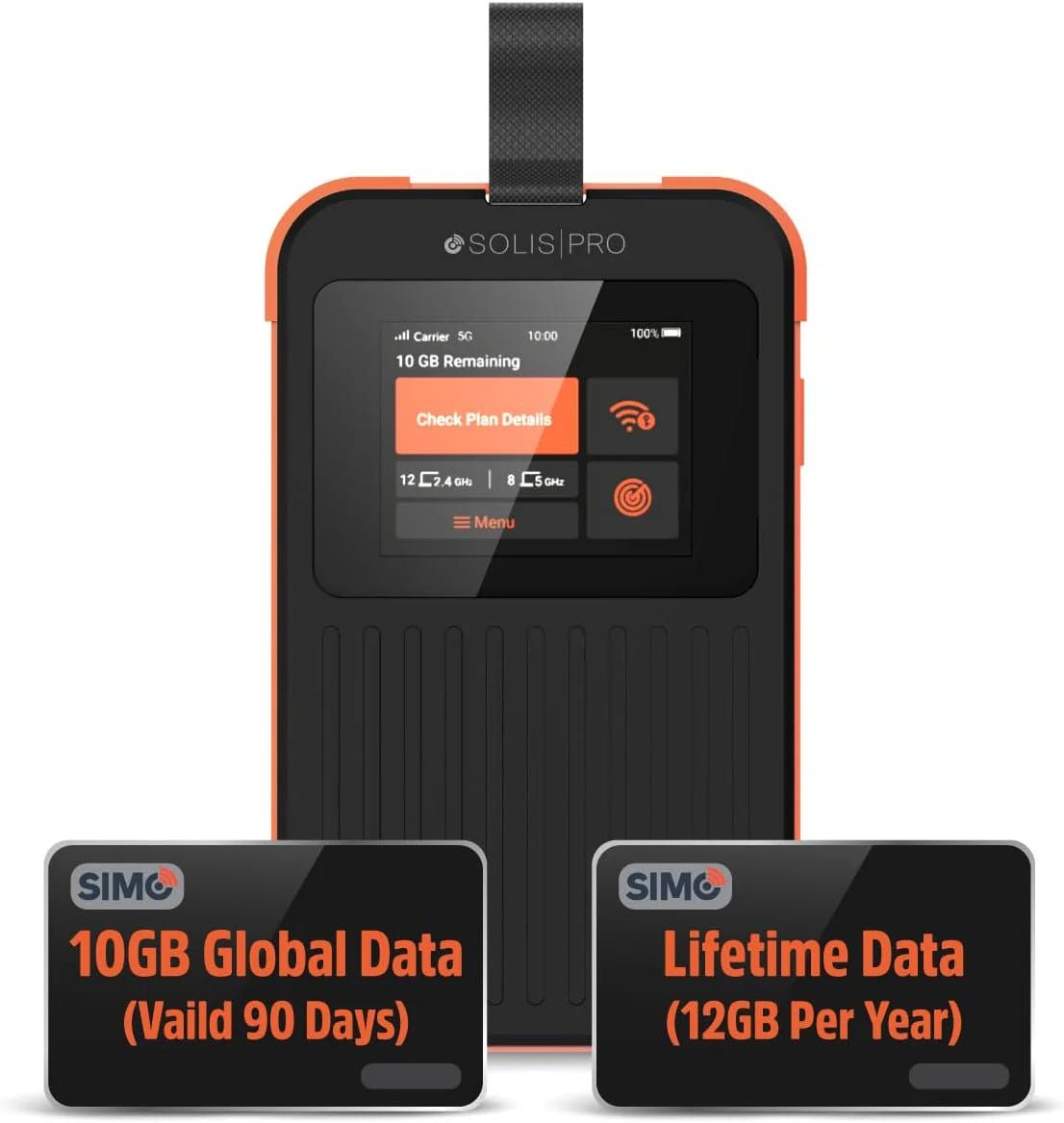 Suitable for over 140 countries worldwide. 5G mobile hotspots. WiFi power banks. touch screen monitors. no SIM card or contract required. supports multiple operator networks. can connect 20 devices. monthly data traffic 1GB + global data 10GB