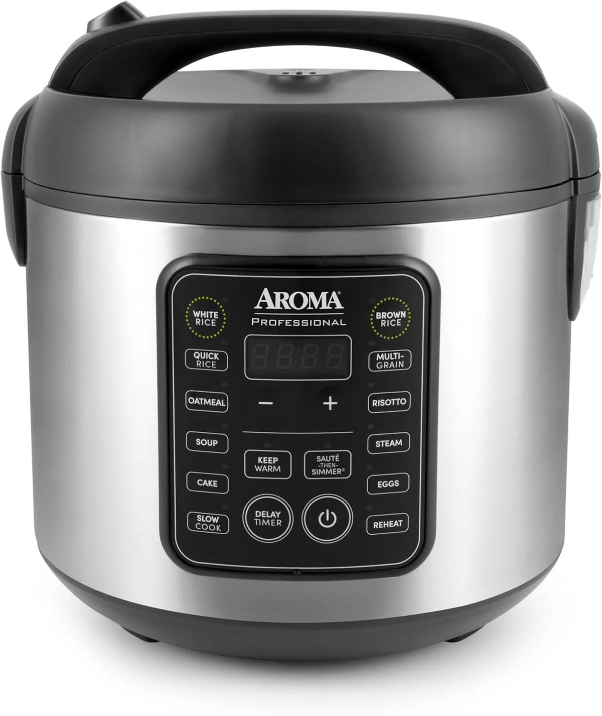 Digital rice cooker. 4 cup capacity (uncooked state) / 8 cup capacity (cooked state). steamer. multi-functional cooking pot. slow cooker. oatmeal pot. automatic insulation function. 2 gallons. stainless steel shell