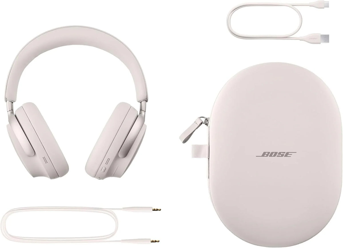 QuietComfort Ultra-Fantastic Bluetooth Headphones. wireless headphones. featuring spatial audio function. open ear-cup design with noise reduction and equipped with a microphone. with a maximum usage time of 24 hours. Moon Blue - Limited Edition colo
