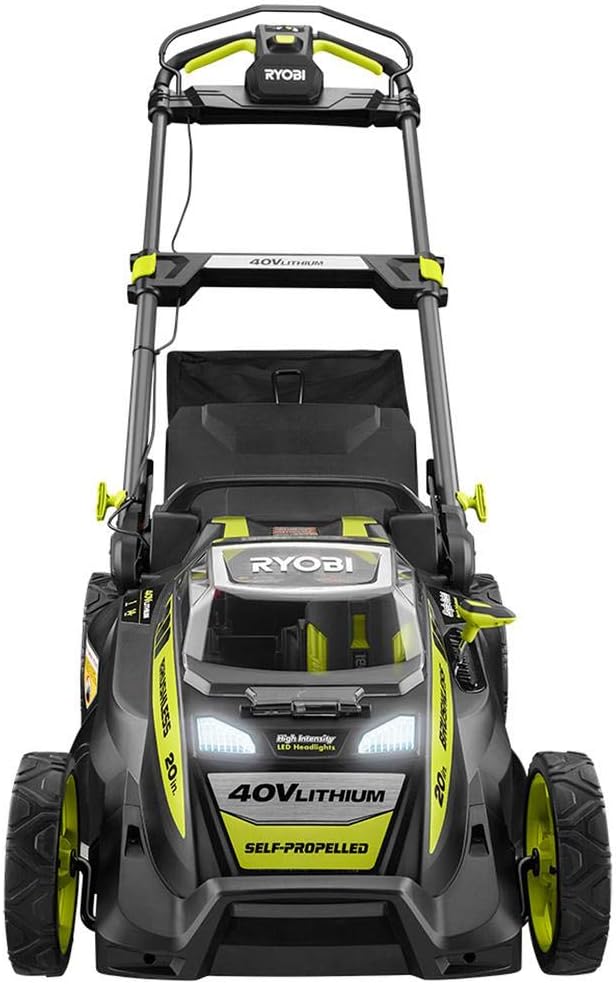 20 RY40190 40-Volt Brushless Lithium-Ion Cordless Battery Self Propelled Lawn Mower with 5.0 Ah Battery and Charger Included