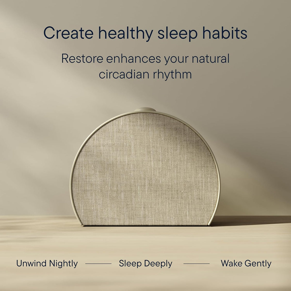 Sunrise alarm clock. audio equipment. smart lamp (rubber material) - White noise mode. screen-free sleep program