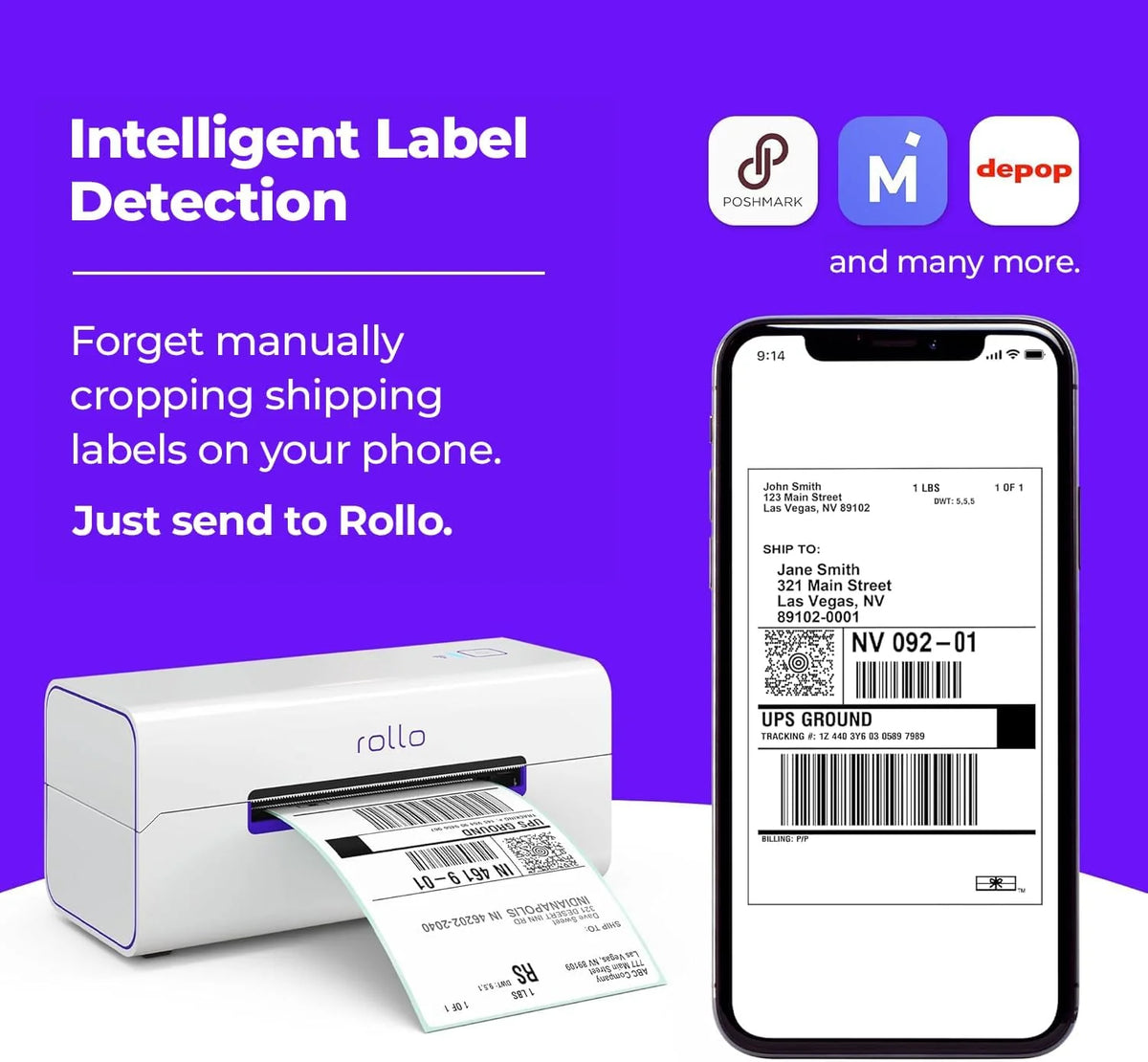 Wireless Shipping Label Printer - A Wi-Fi-enabled thermal label printer (size 4x6 inches). suitable for package shipping - Can be printed via AirPrint on iPhone. iPad. and Mac - Supports Windows. Chromebook. Android. and Linux systems