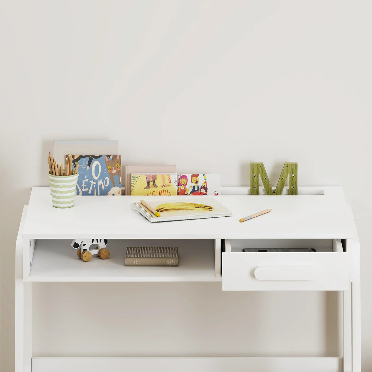 Kids Desk and Chair Set for Kids with Drawers