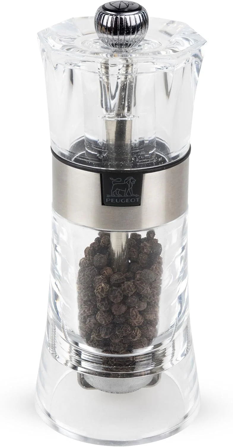 5.5-inch model. transparent salt and pepper grinding set