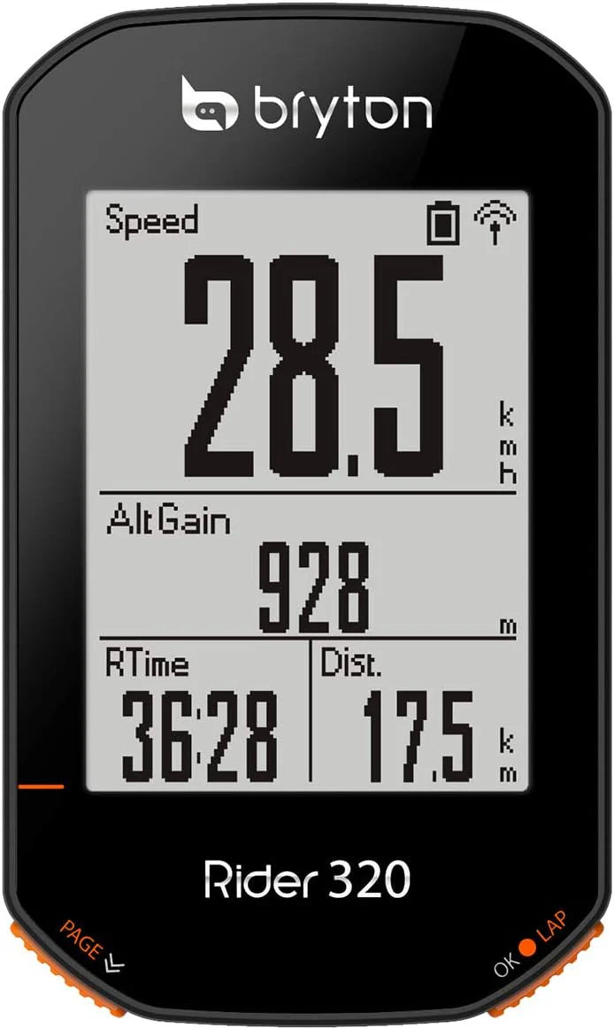 Global Positioning System Bicycle Timer. Black Version
