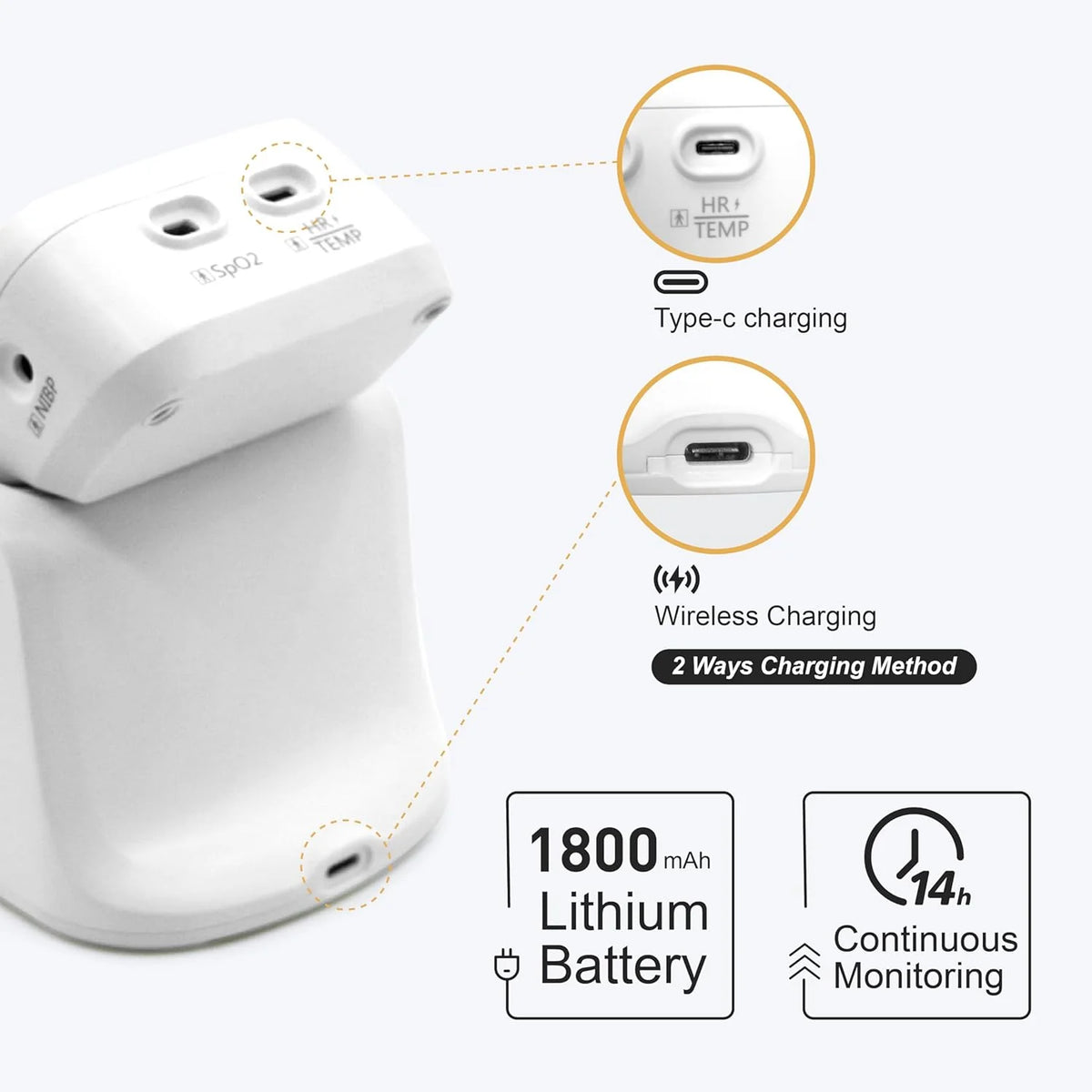 6 Parameters Veterinary Vital Signs Monitor.Bluetooth Veterinary Pulse Oximeter for Dogs. Rechargeable Blood Pressure Monitor for Pets.Oxygen Spo2 Monitoring Tools for Family Clinic Use