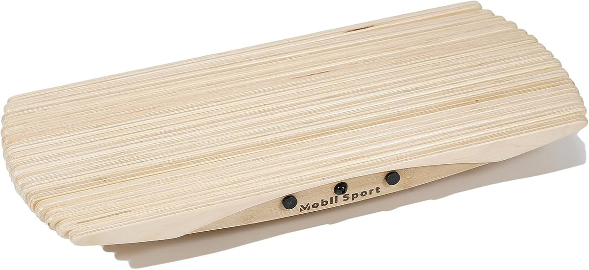 Standing Desk Balance Board Mat | Anti-Fatigue Handcrafted Wooden Wobble Board for Foot. Knee & Back Pain Relief | Simulate Surfing/Skiing/Skateboarding Movements