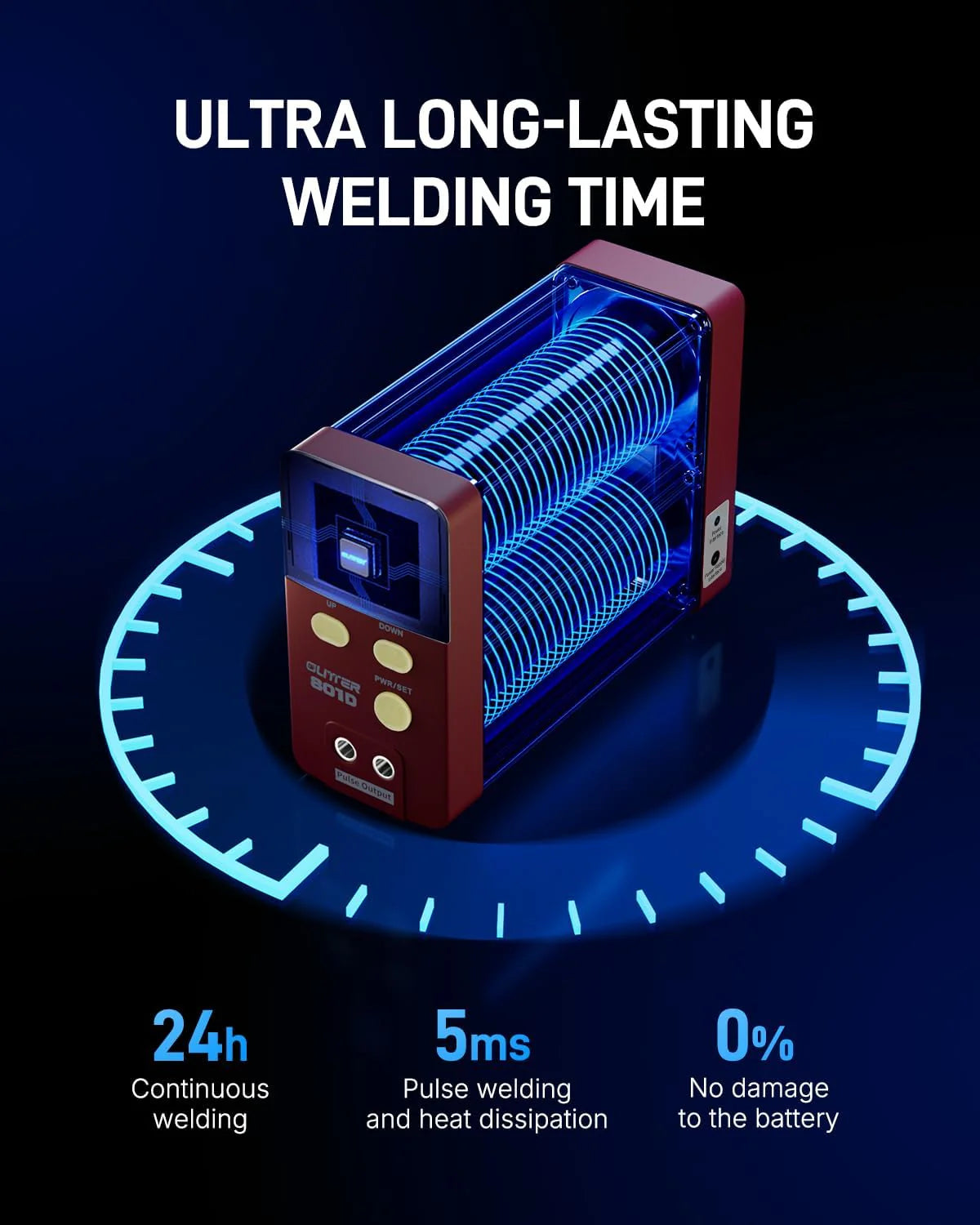 4500-watt super capacitor pulse battery welding machine. a DIY tool suitable for repairing 18650 lithium battery packs. equipped with a handle-type push welding arm and foot pedal switch. capable of continuous operation for 24 hours.
