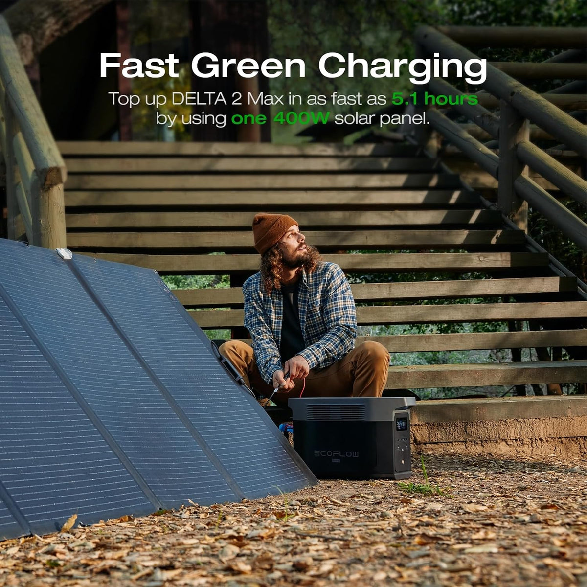 Portable Power Station. 2400W LFP Solar Generator. Full Charge in 1 Hr. 2048Wh Solar Powered Generator for Home Backup(Solar Panel Optional)
